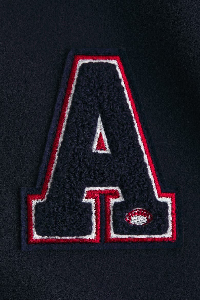 Motif-detail Baseball Jacket, Alternate, color, Navy blue/New York City