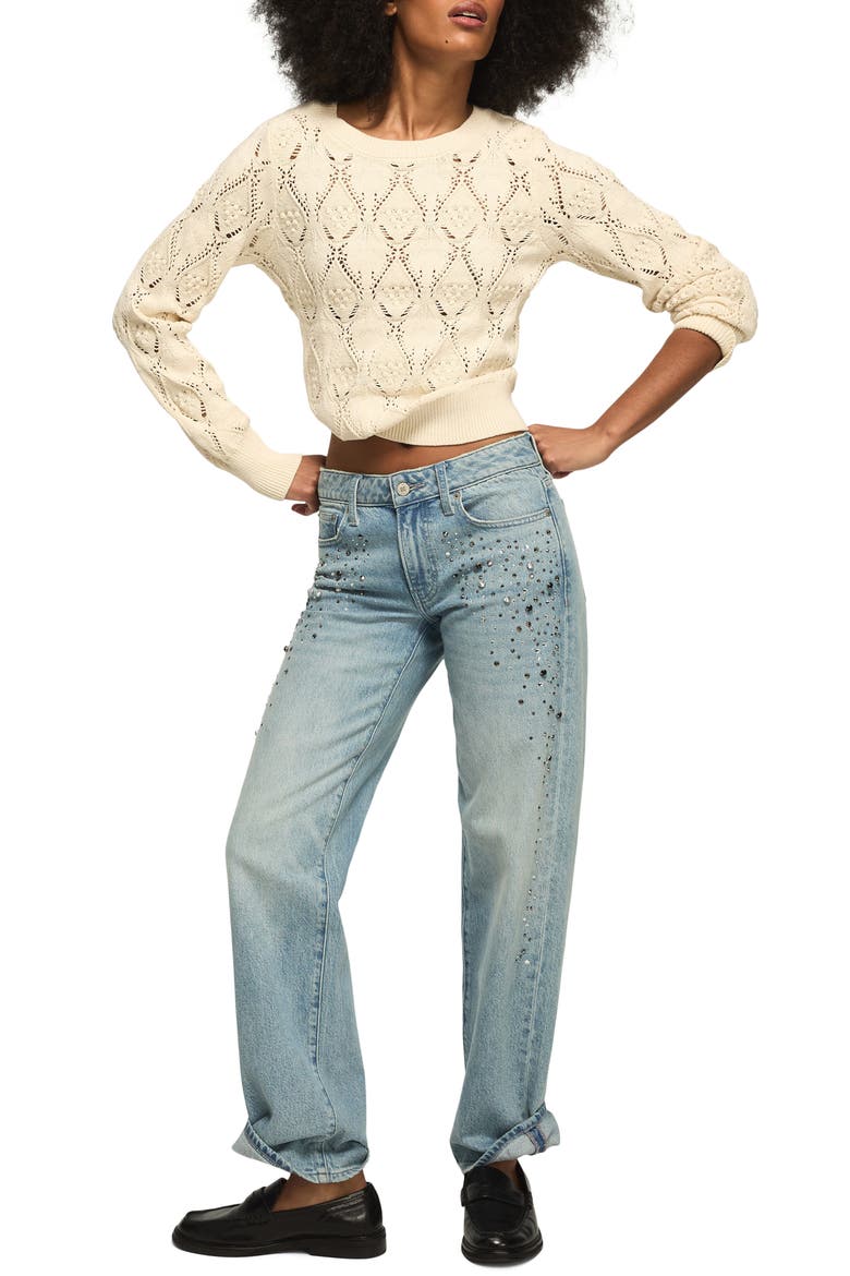 Open Stitch Sweater, Alternate, color, TOFU
