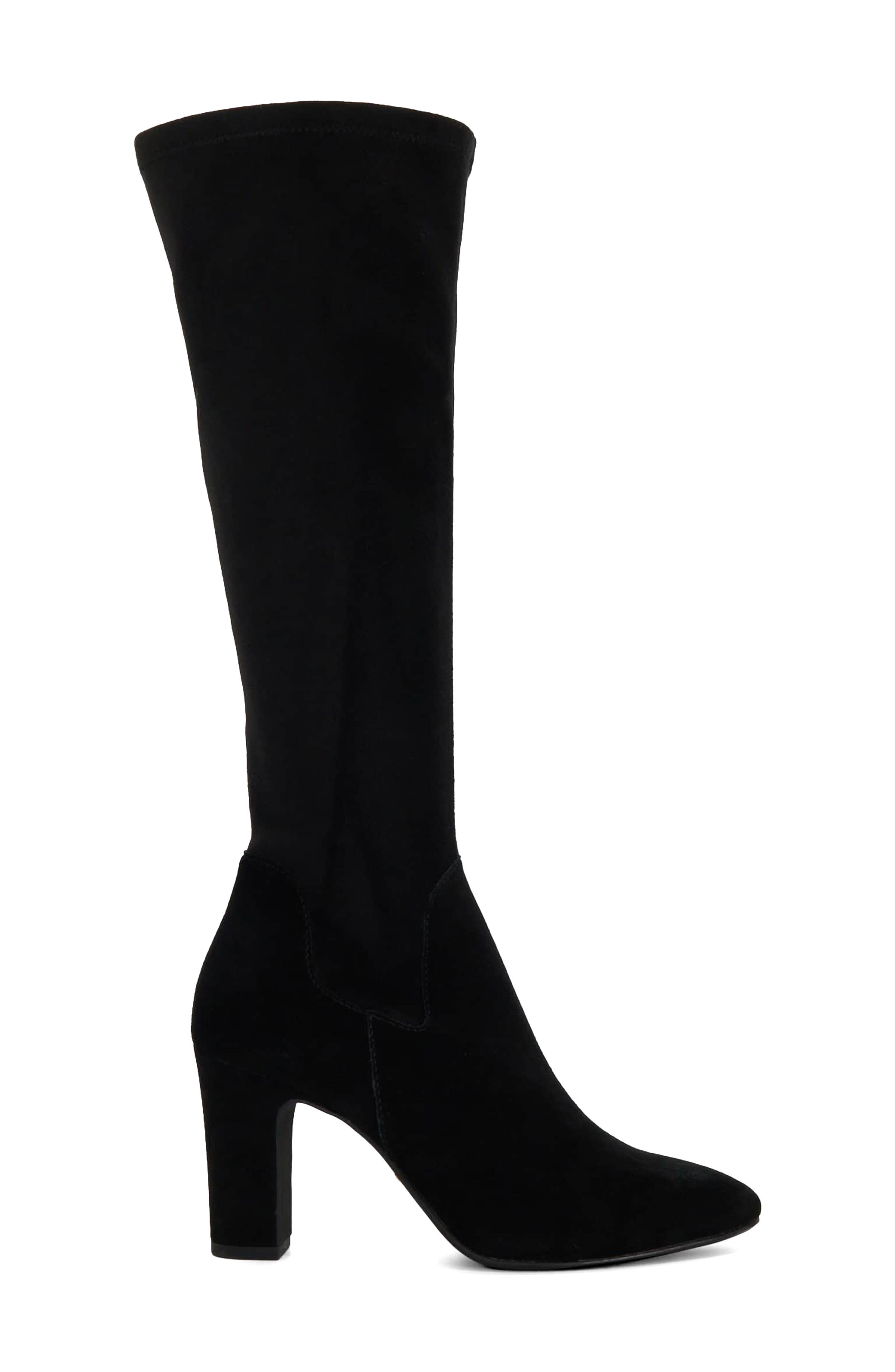 Dune London Simple Knee High Boot, Alternate, color, Black