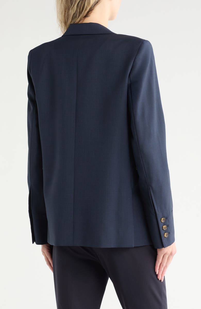 TWP Peak Lapel Stretch Wool Blazer, Alternate, color, Midnight
