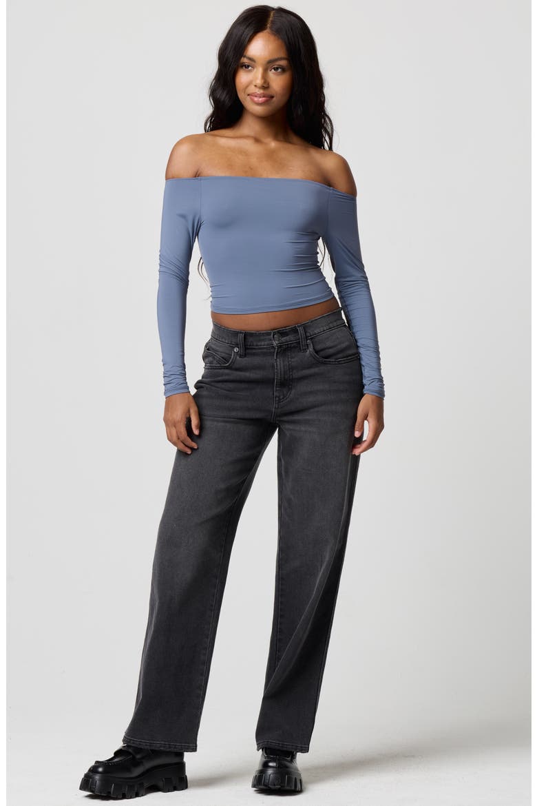 Softie Flex Long Sleeve Top, Alternate, color, GRISAILLE