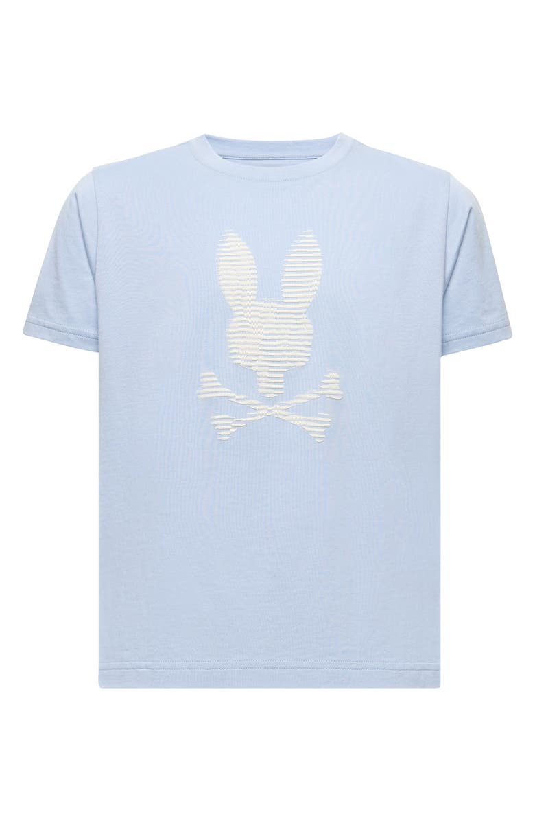 Psycho Bunny Kids' Grant Bunny Pima Cotton Graphic T-Shirt, Main, color, Zen Blue