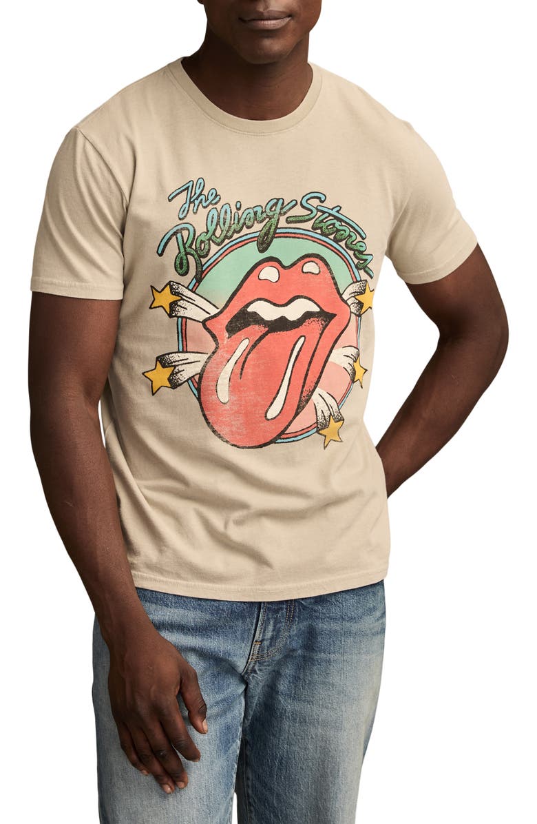 Lucky Brand Rolling Stones Stars Graphic T-Shirt, Main, color,