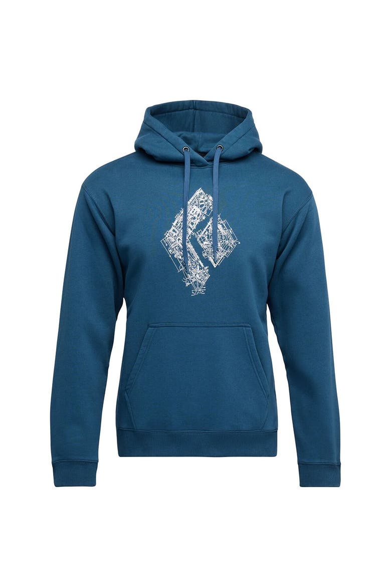 Engineered Diamond Pullover Hoodie - Men's, Alternate, color, Indigo