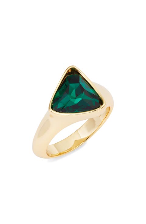 Triangle Crystal Ring