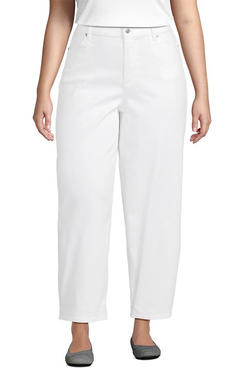 Recover High Rise Barrel Leg Ankle Jeans