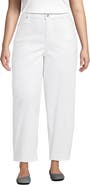 Lands' End Recover High Rise Barrel Leg Ankle Jeans