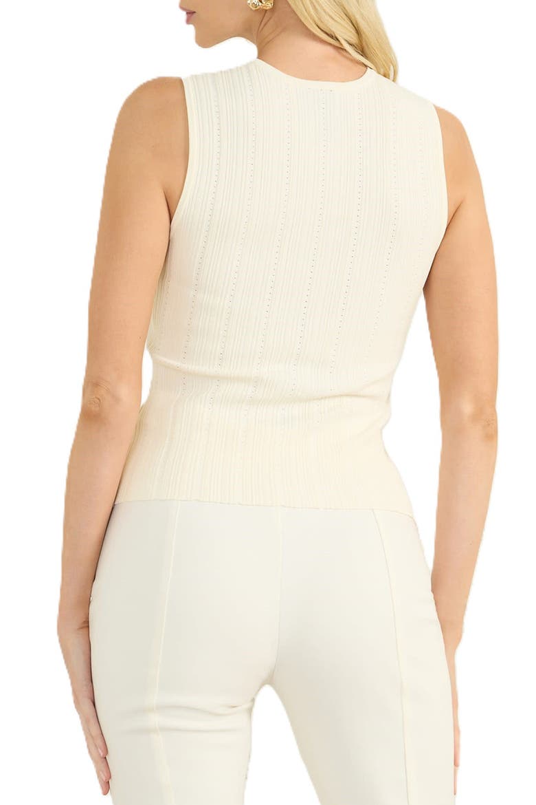 Giada Pointelle Sweater Tank, Alternate, color, BEIGE