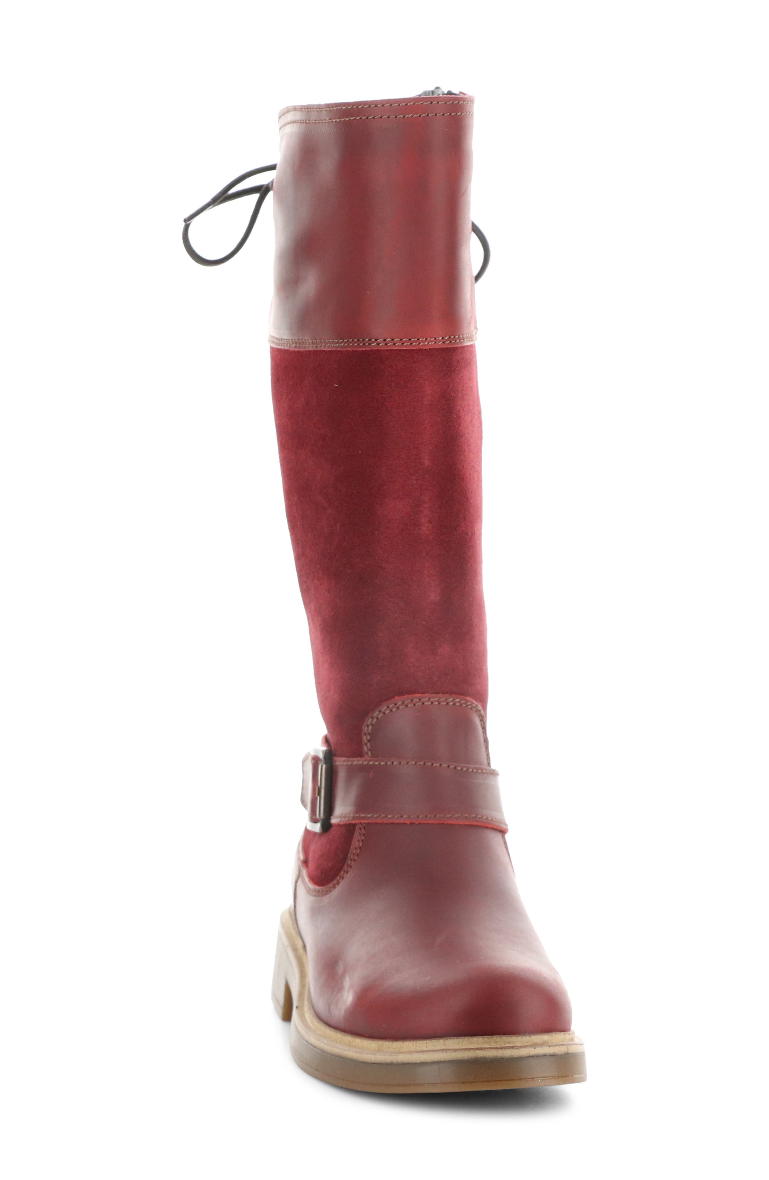 Bos. & Co. Mateo Waterproof Knee High Boot, Alternate, color, Red/Sangria/Red Sadd