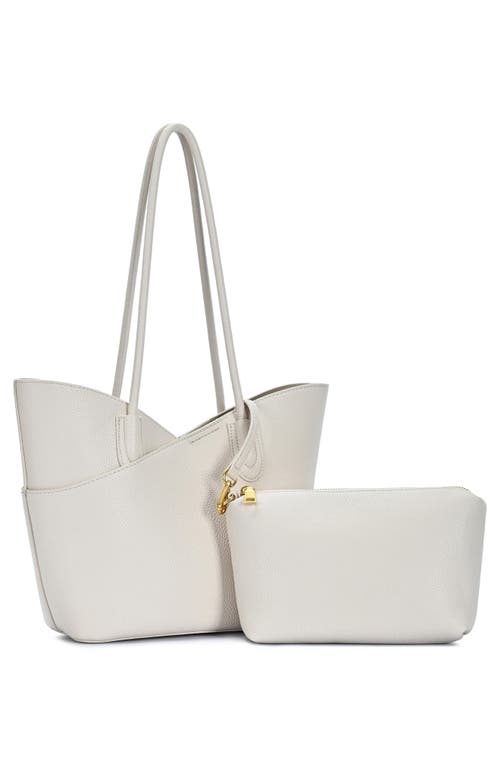 Antik Kraft Shoulder Tote Bag With Removable Pouch