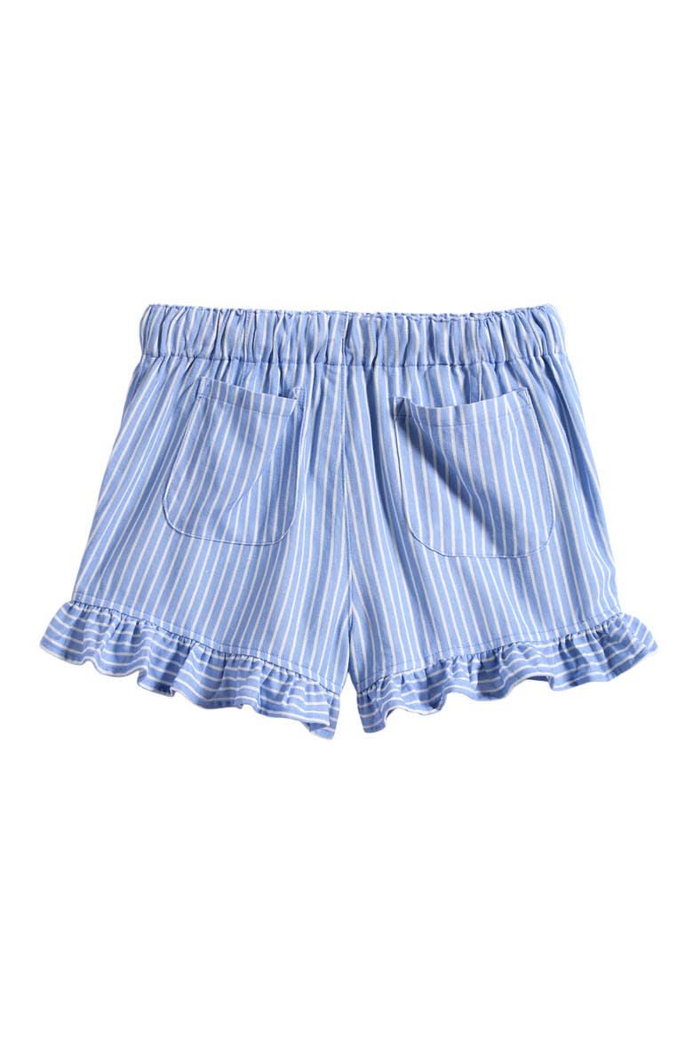 Kids' Ruffle Hem Shorts, Alternate, color, BLUE STRIPE