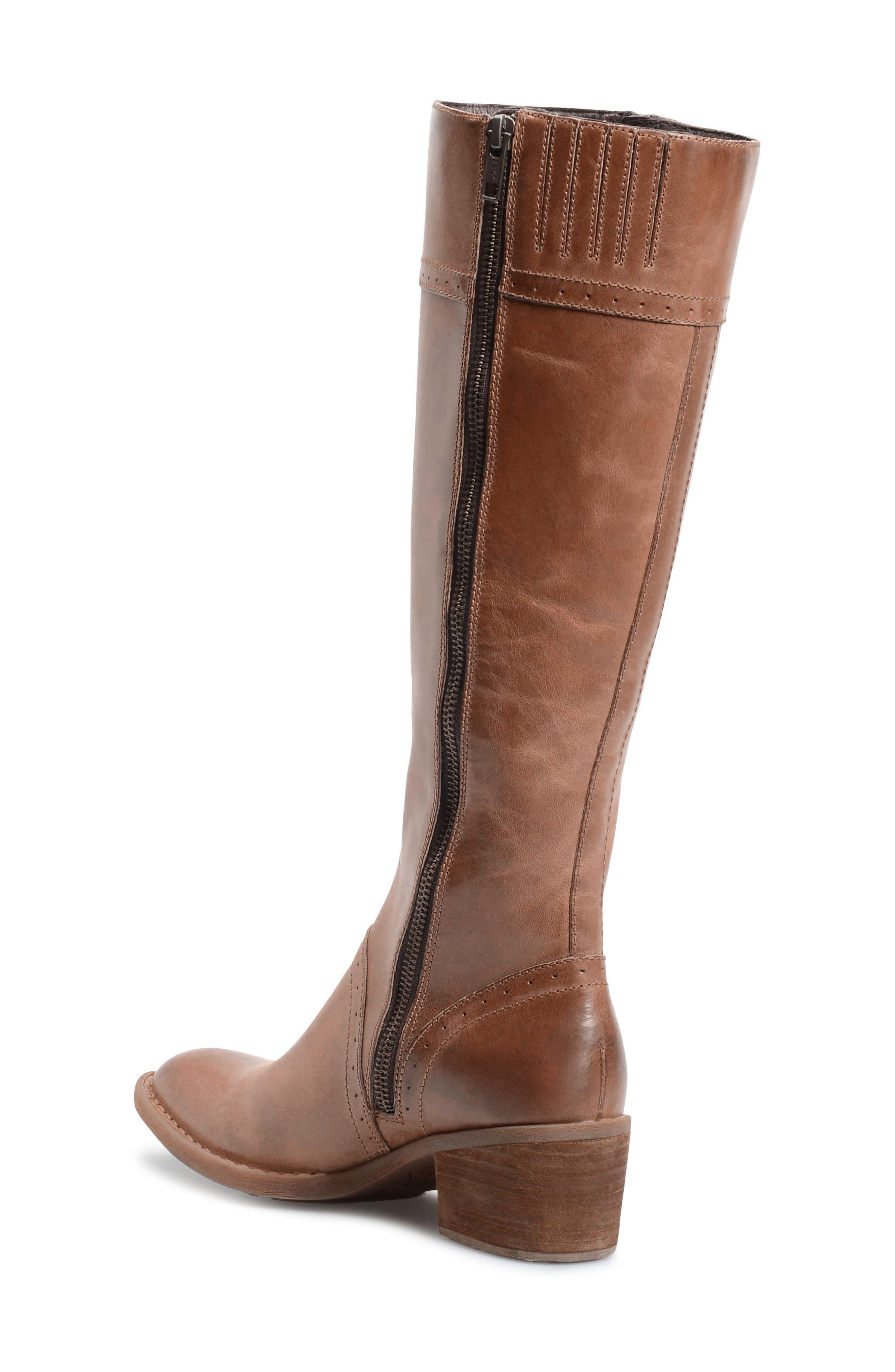 Poly Riding Boot, Alternate, color, COOKIE DOUGH LEATHER