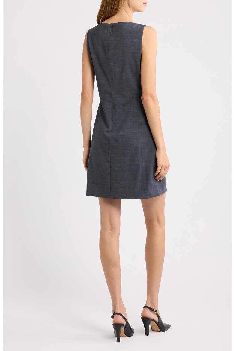 Bateau Neck Sheath Dress, Alternate, color, LAKE MELANGE