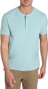 JACHS Pima Cotton & Modal Henley T-Shirt