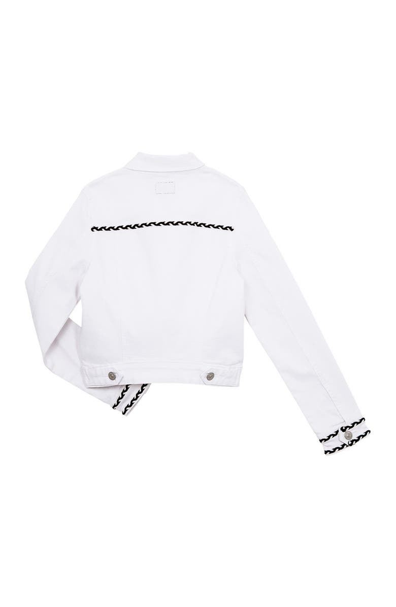 Hudson Jeans Braided Trim Jean Jacket, Alternate, color, 