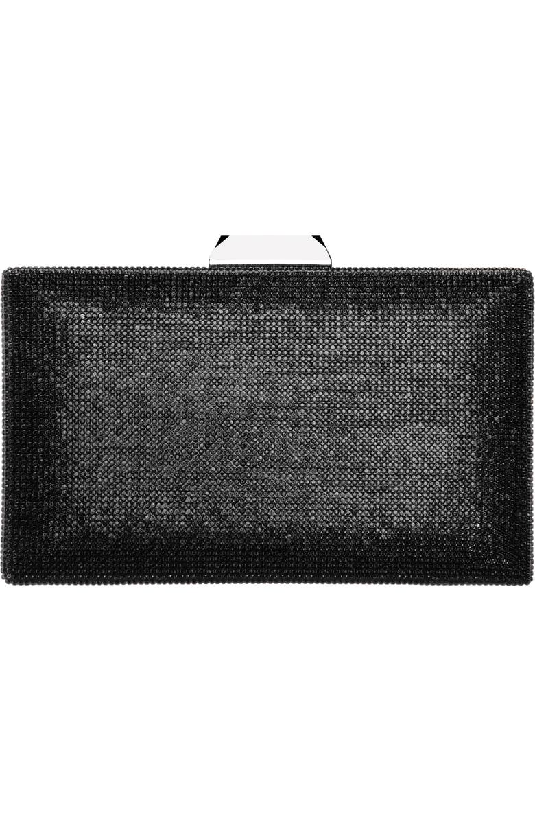 Nina Desyre Crystal Minaudière, Main, color, Black
