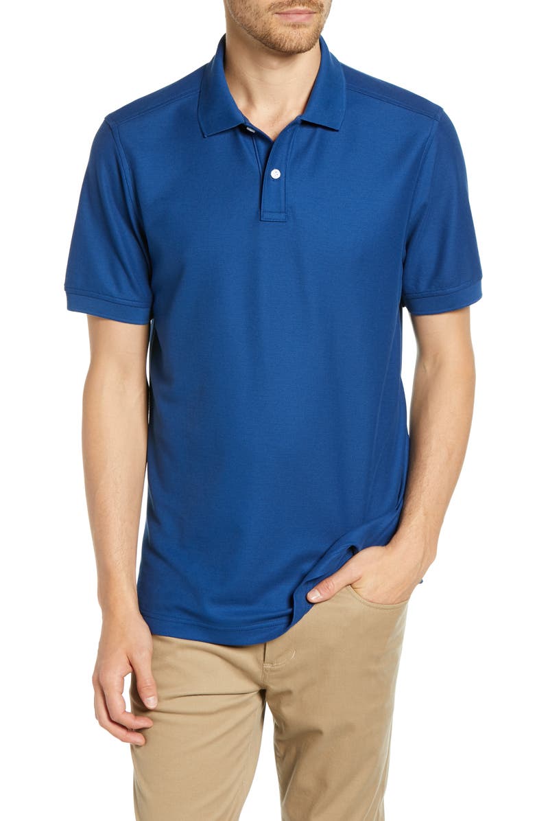NORDSTROM MEN'S SHOP Regular Fit Piqué Polo, Main, color, 