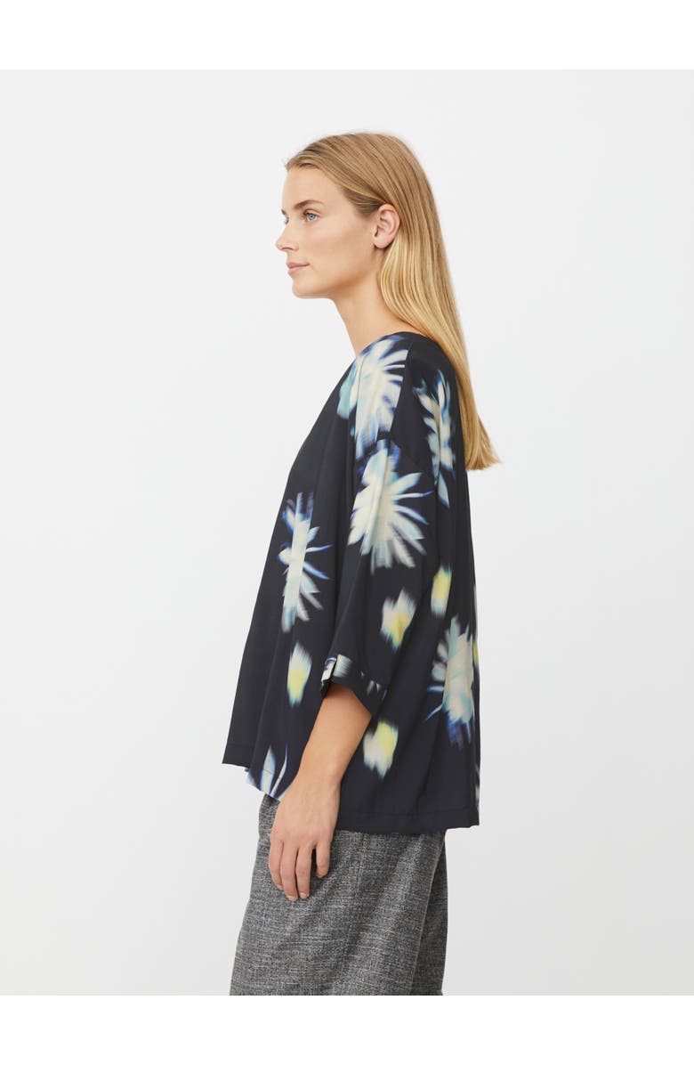 Masai Copenhagen Becca 3/4 Sleeve Round Neck Blouse, Alternate, color, Muted Lime