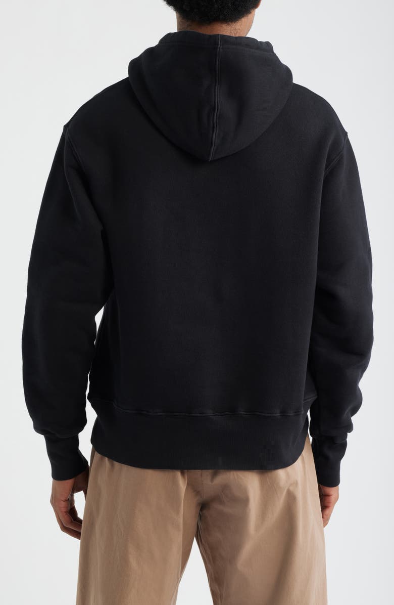 Service Works Logo Graphic Organic Cotton French Terry Hoodie, Alternate, color, Black