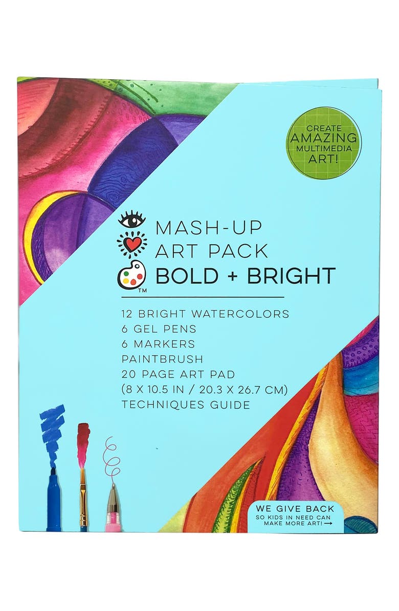 BRIGHT STRIPES Kids' Mash-Up Bold + Bright Art Pack, Main, color, Blue