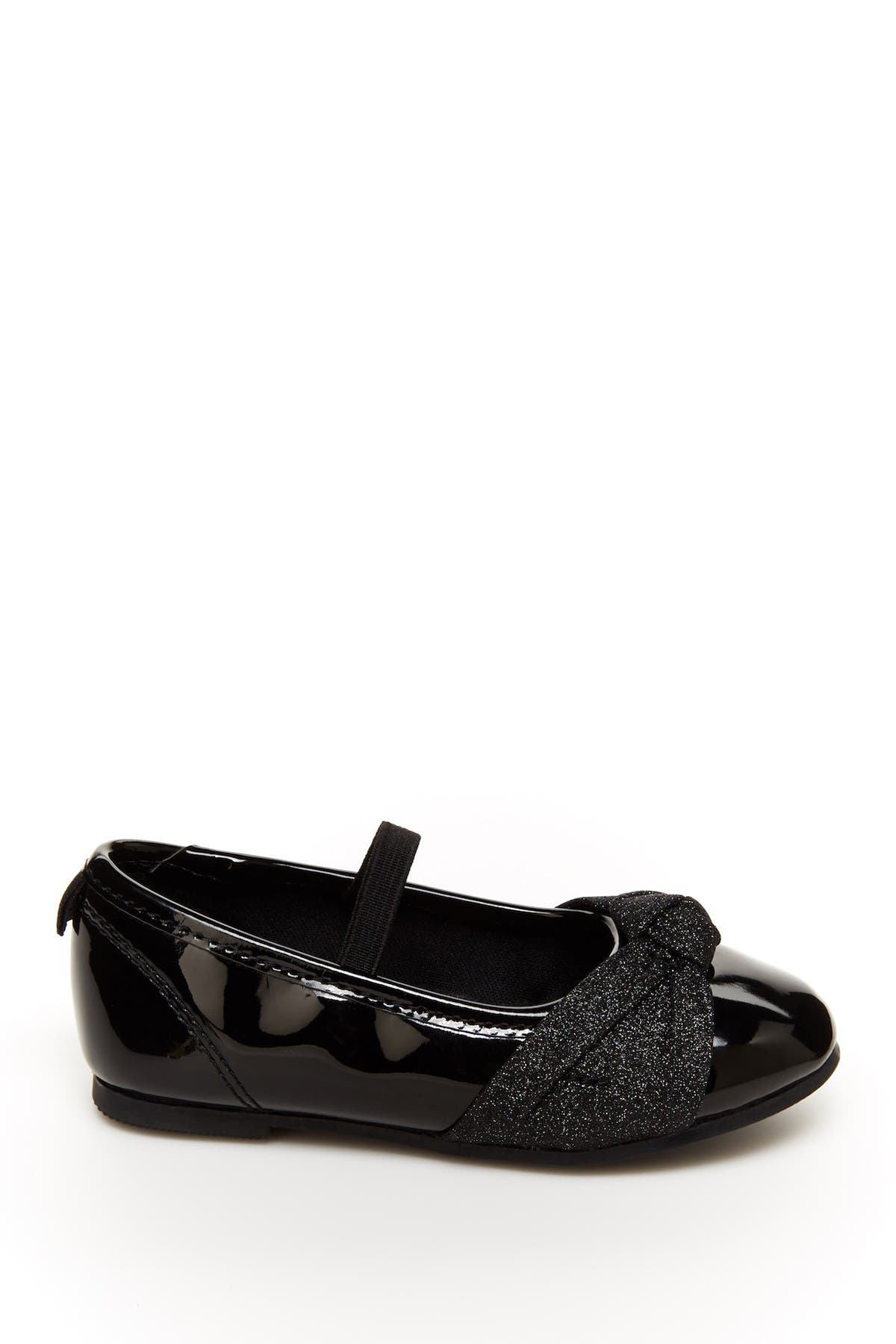 Josie Glitter Knot Slipper, Alternate, color, BLACK