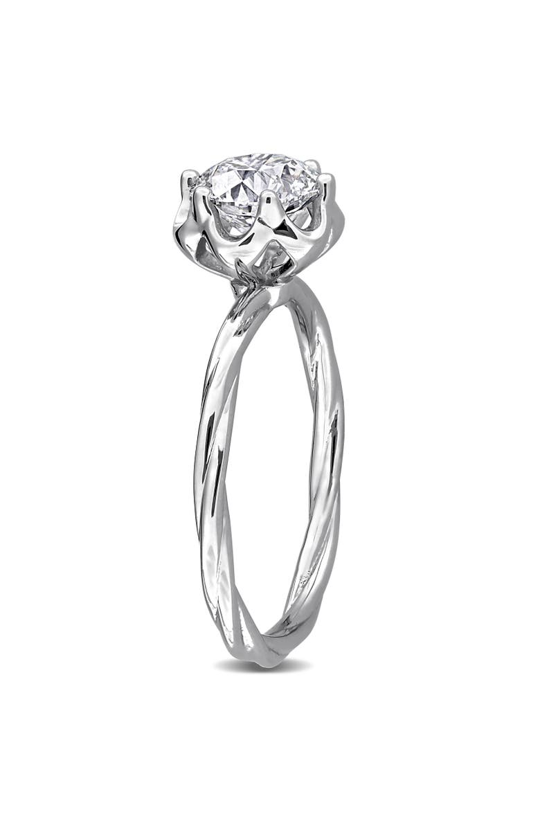 Julianna B. 1 ctw Lab-Grown Diamond Engagement Ring 18k, Alternate, color, 