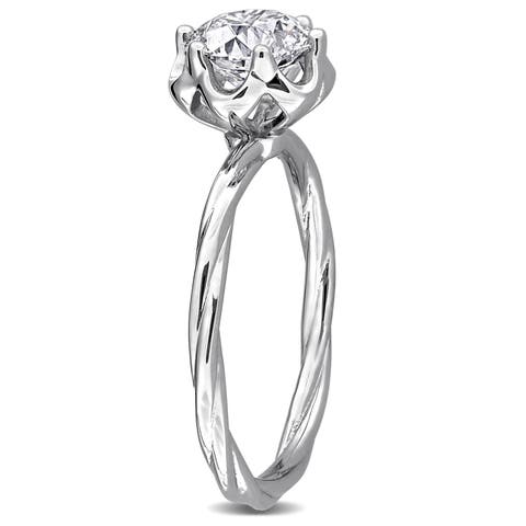 1 ctw Lab-Grown Diamond Engagement Ring 18k