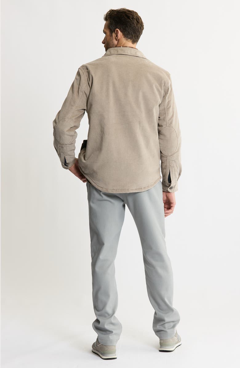 JACHS Stretch Cotton Corduroy Faux Shearling Lined Jacket, Alternate, color, Off White