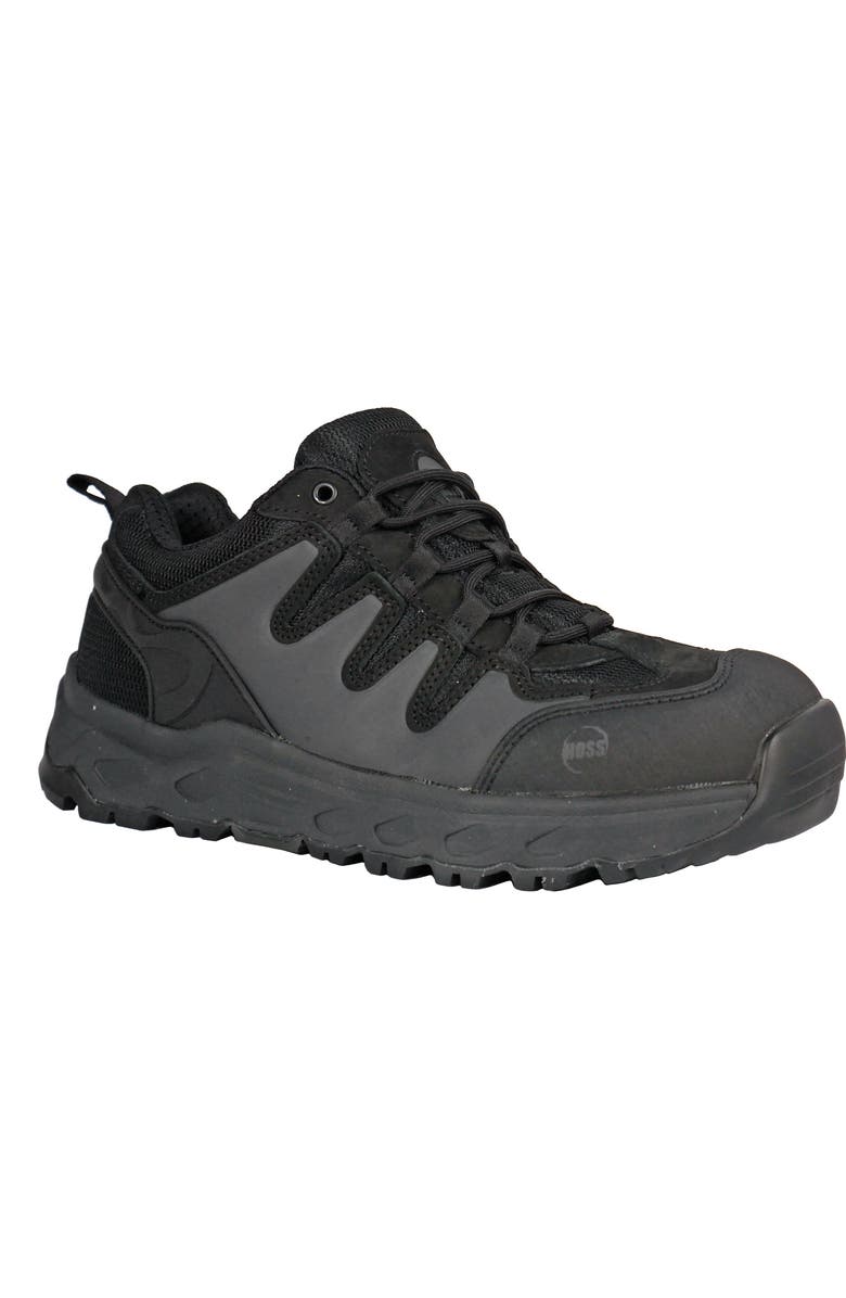 Hoss Boot Company HOSS Eric Low Composite Toe Wedge Work Shoe, Main, color, Black
