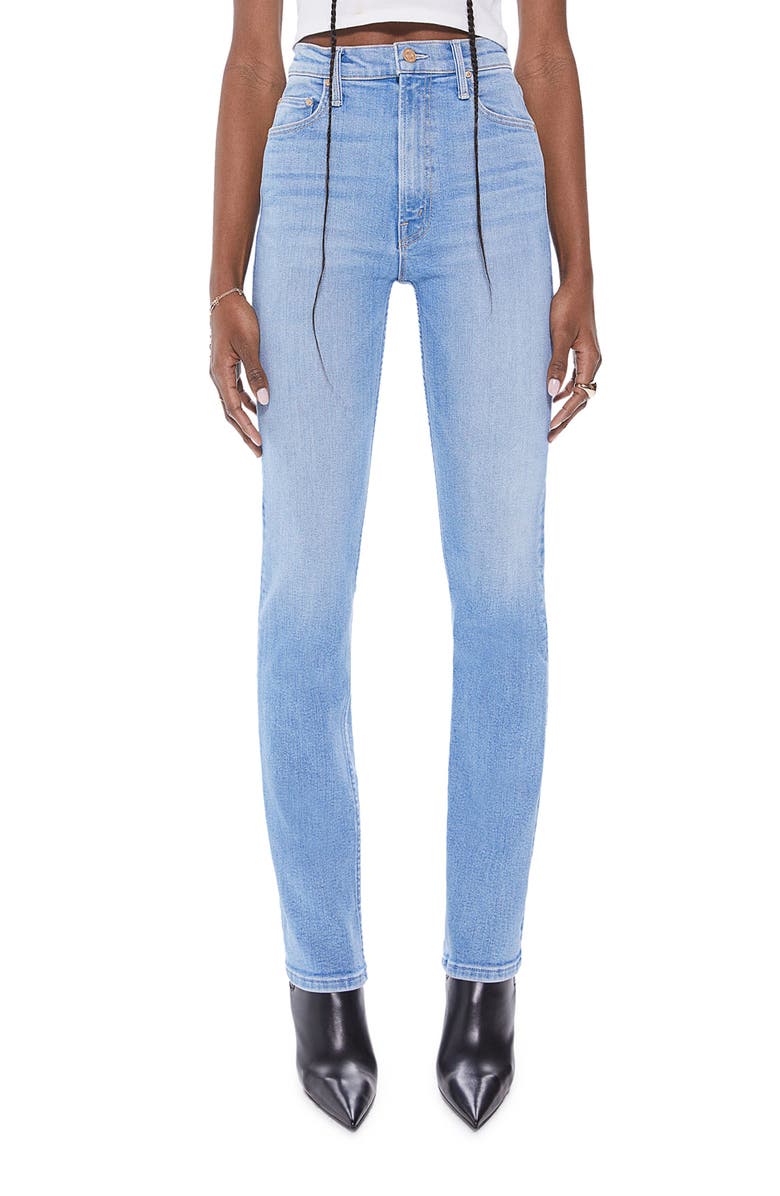 MOTHER Rider Skimp High Waist Straight Leg Jeans, Main, color, 