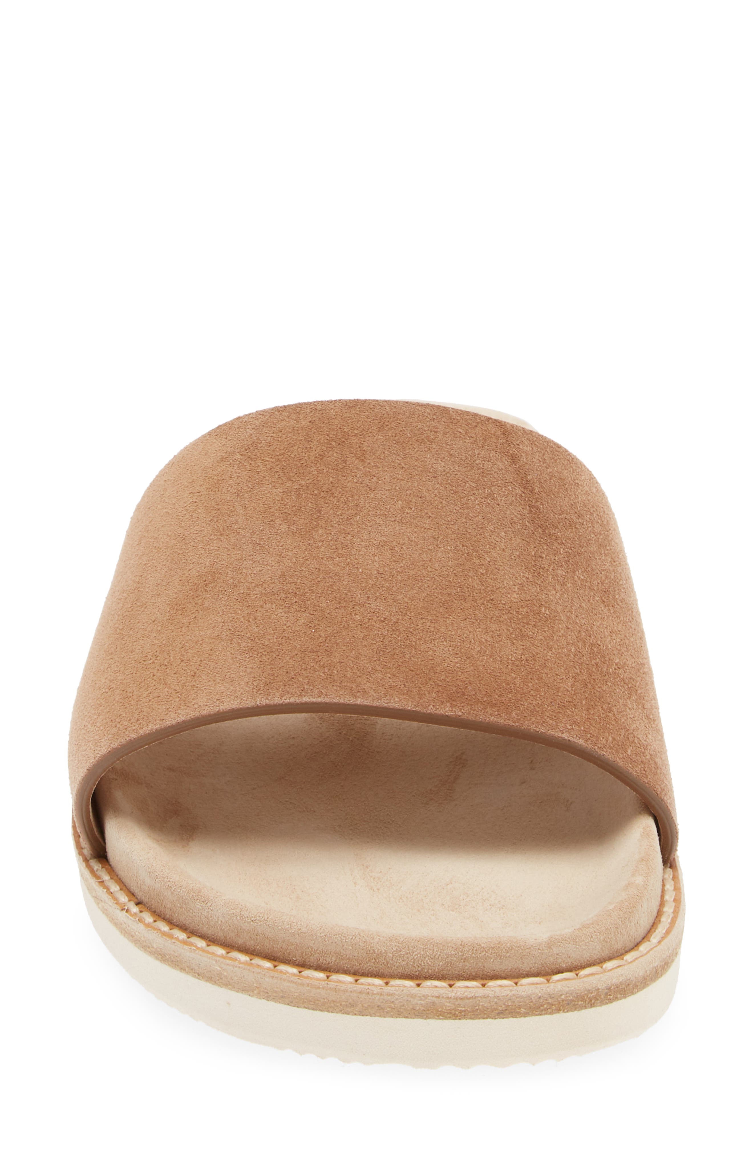 Brunello Cucinelli Suede Slide Sandal, Alternate, color, 