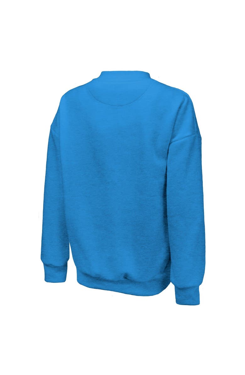 Majestic Threads Women's Majestic Threads Blue Oklahoma City Thunder Classic Tri-Blend Pullover Sweatshirt, Alternate, color, Blue