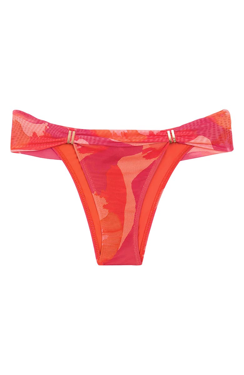 ViX Paula Hermanny Rambla Bia Tube Bikini Bottoms, Alternate, color, Red Multi