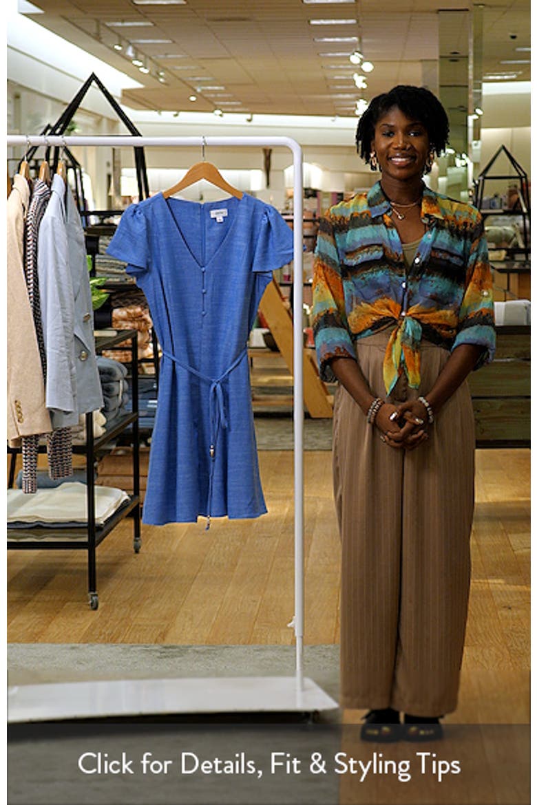 Flutter Sleeve Tie Waist Minidress video