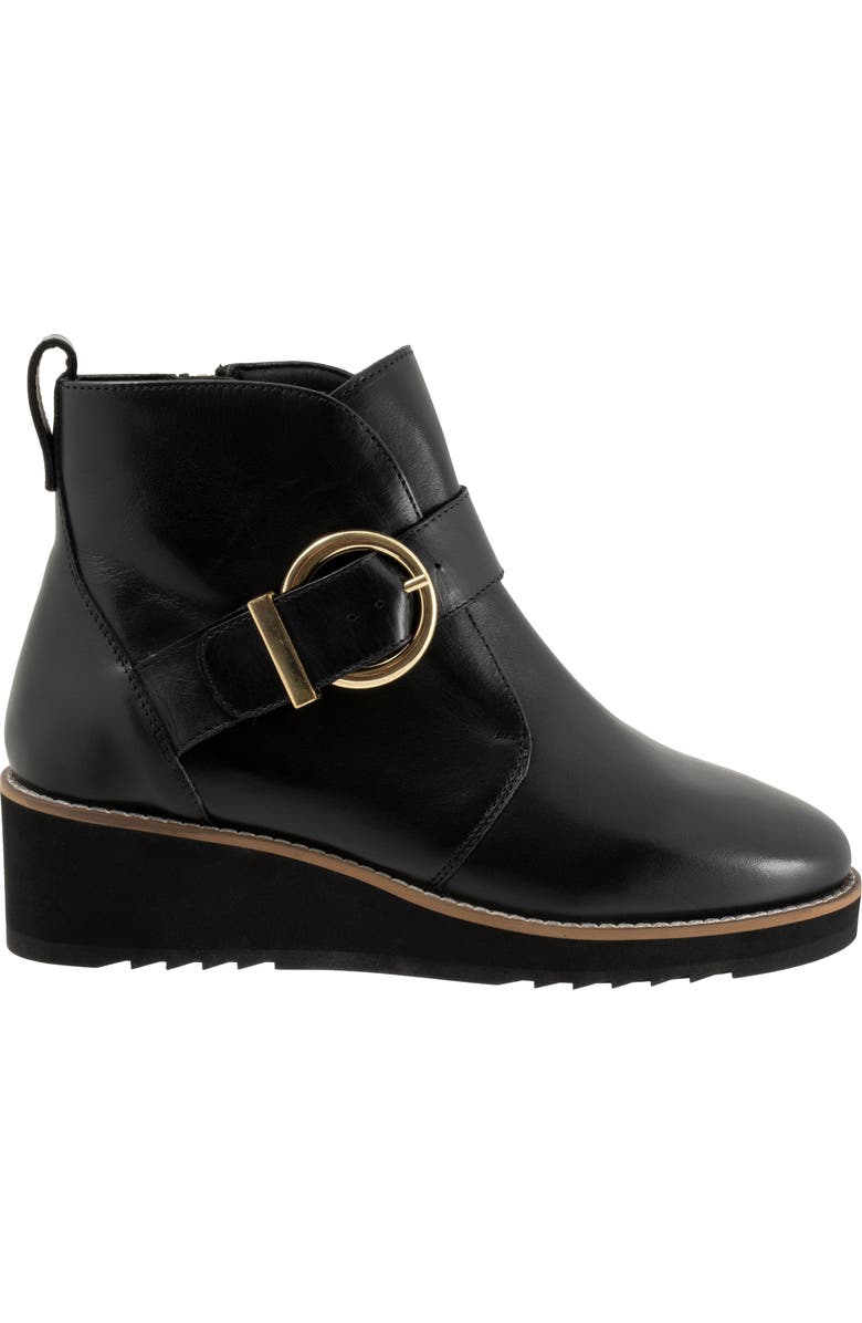 Trotters Wendi Platform Wedge Bootie, Alternate, color, Black