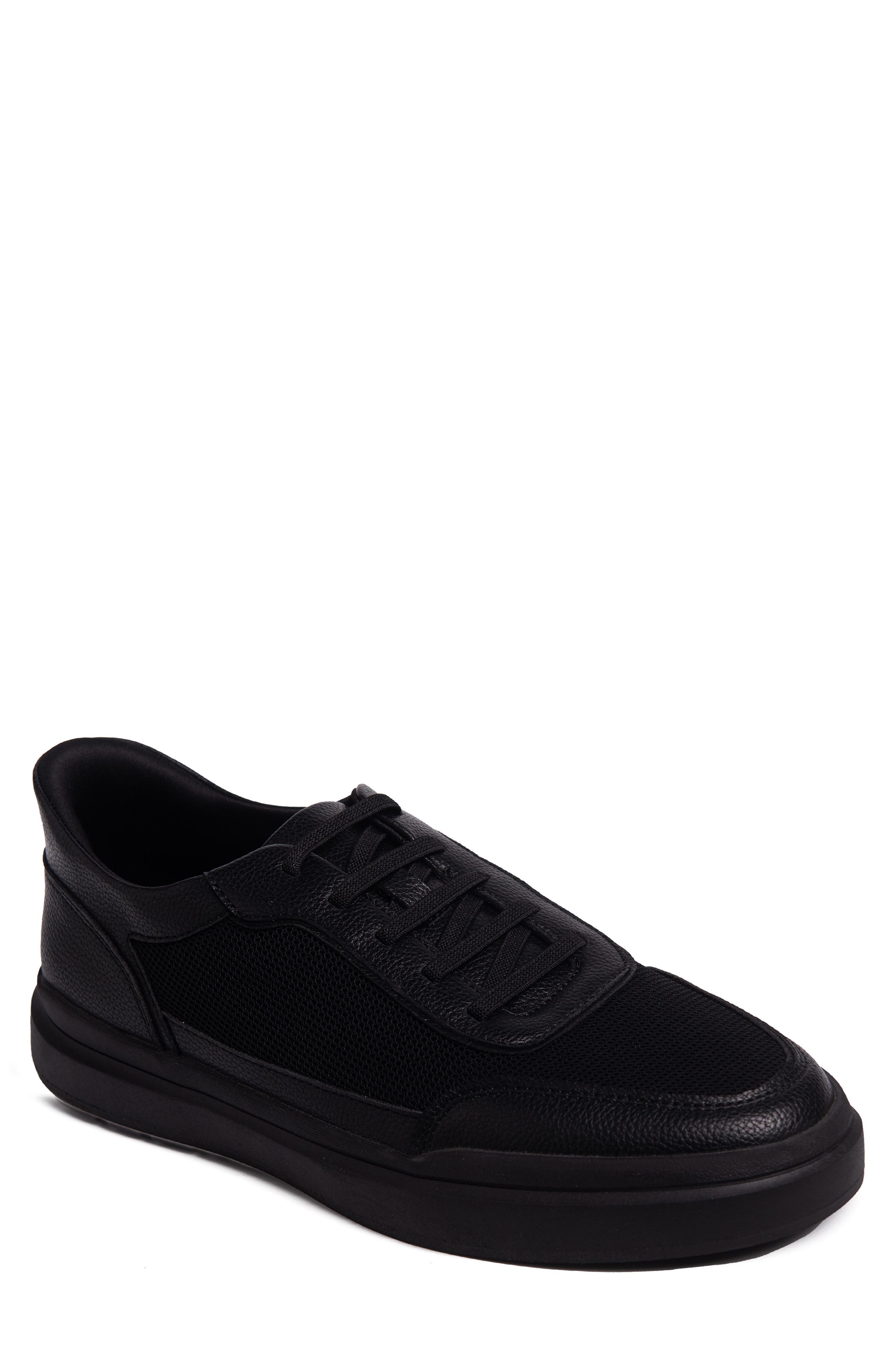 Hudson St. Sneaker, Main, color, BLACK BLACK SOLE