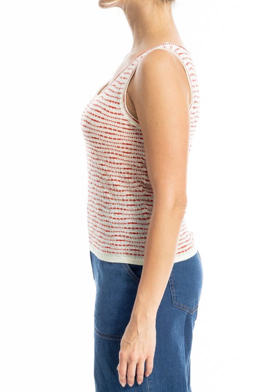 Max Studio Stripe Sweater Tank In Multi
