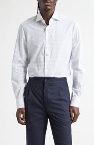 ISAIA Check Button-Up Shirt