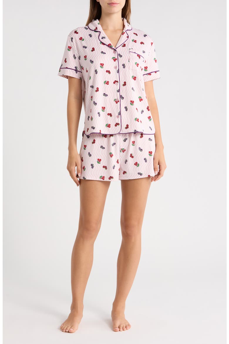 Quiet Night Pajamas, Main, color, BERRY WAVES