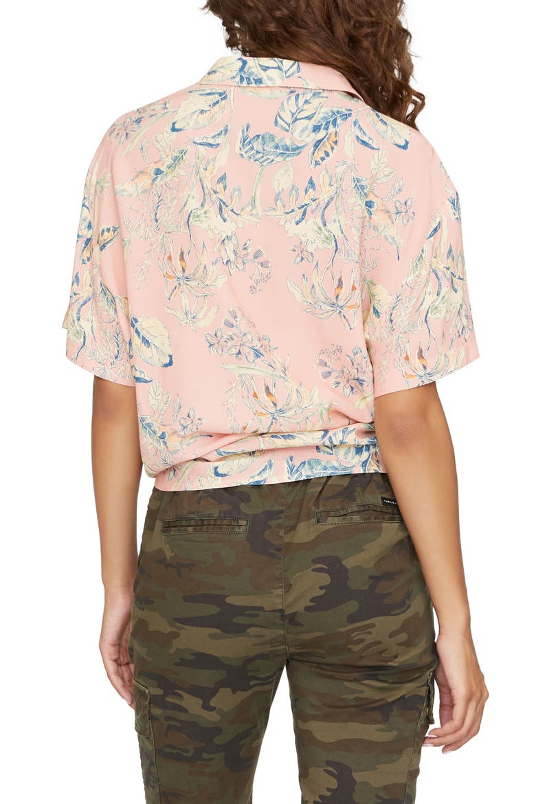 Resort Button-Up Shirt, Alternate, color, BEACH BABE