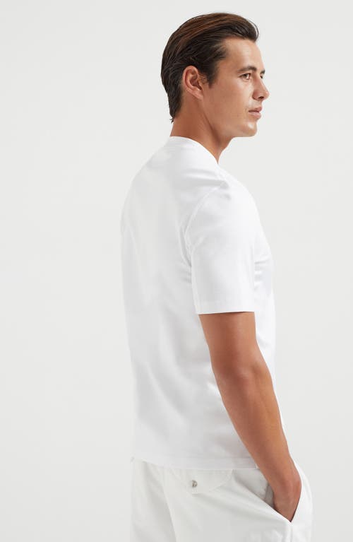 Brunello Cucinelli T-shirt With Print In White