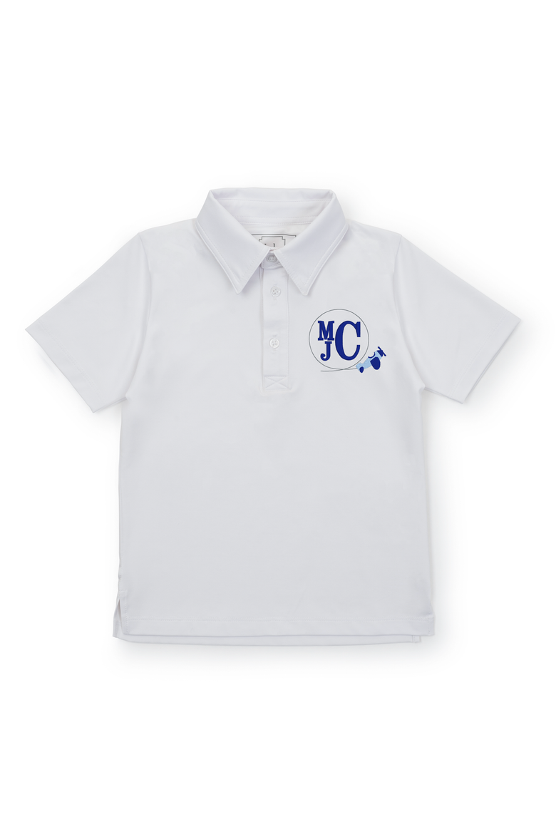 Will Boys' Golf Polo Shirt by LH Sport, Alternate, color, White