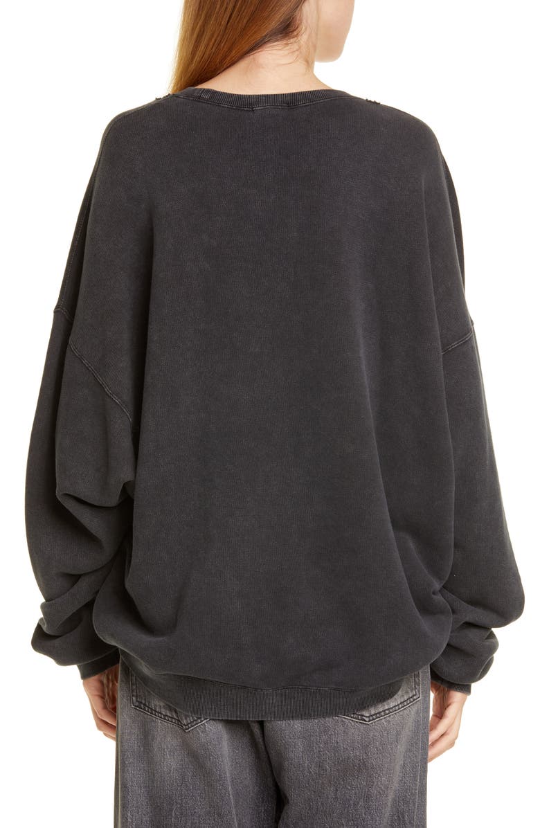 R13 Bearhead Crest Graphic Sweatshirt, Alternate, color, 