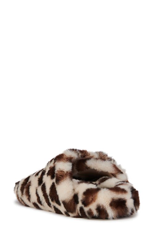 Azalea Wang Loving Faux Fur Slipper In Multi