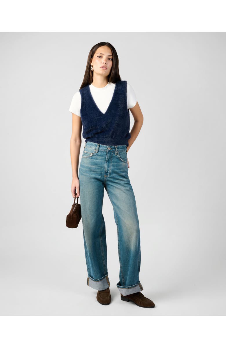 WeWoreWhat V-Neck Sweater Vest, Alternate, color, Dark Navy