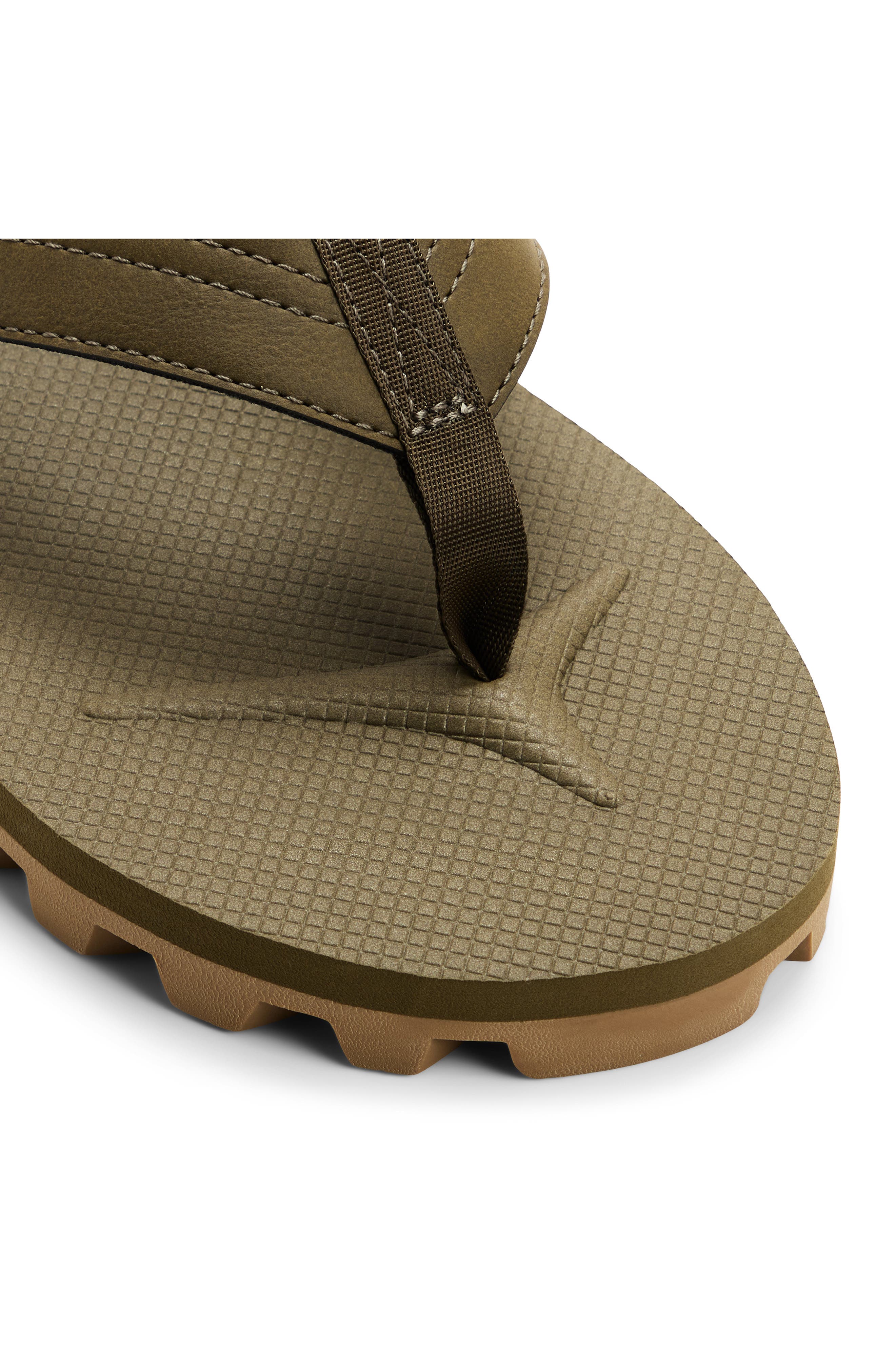 Hideaway Flip Flop, Alternate, color, KHAKI
