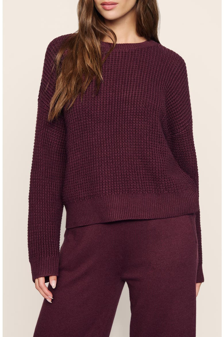 Recy Crewneck Sweater, Main, color, WILDBERRY