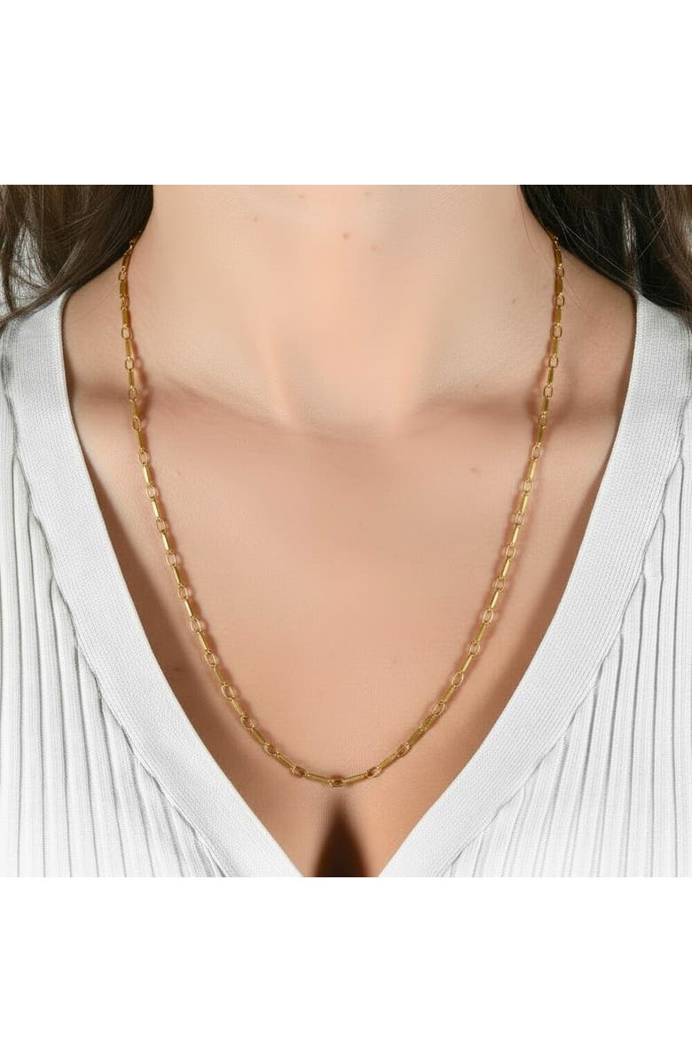 Bliss Diamond 14k Gold Women's 24" Chain Necklace 8.50 Grams 2.5mm Thick, Alternate, color, 14K Yellow Gold