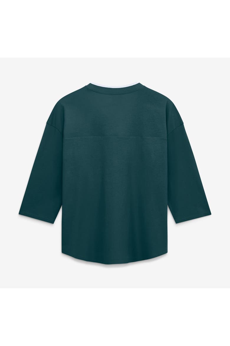 Women's Fanatics  Green Philadelphia Eagles Team First Deceptive Juke 3/4-Sleeve V-Neck T-Shirt, Alternate, color, Green
