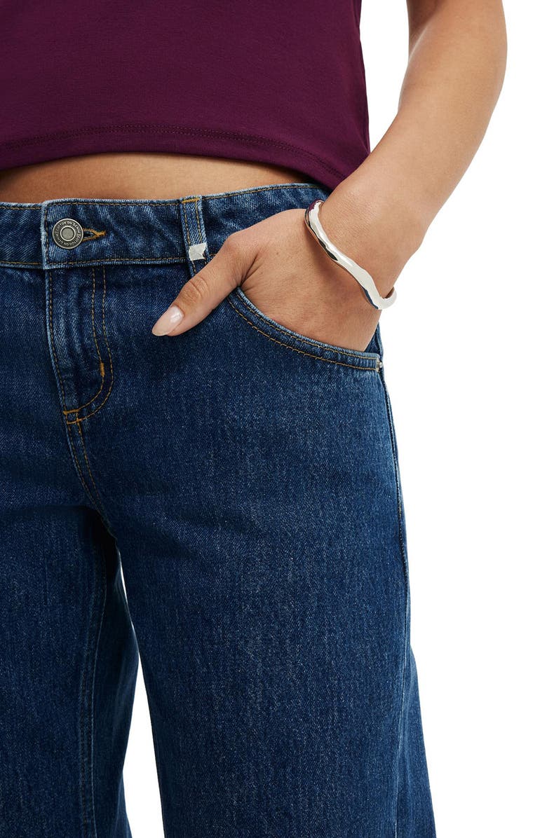 Cotton On Low Rise Straight Leg Jeans, Alternate, color, Gemini Blue Pocket